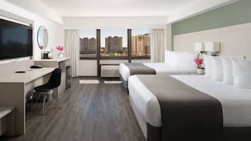 In-room safe, desk, laptop workspace, blackout drapes