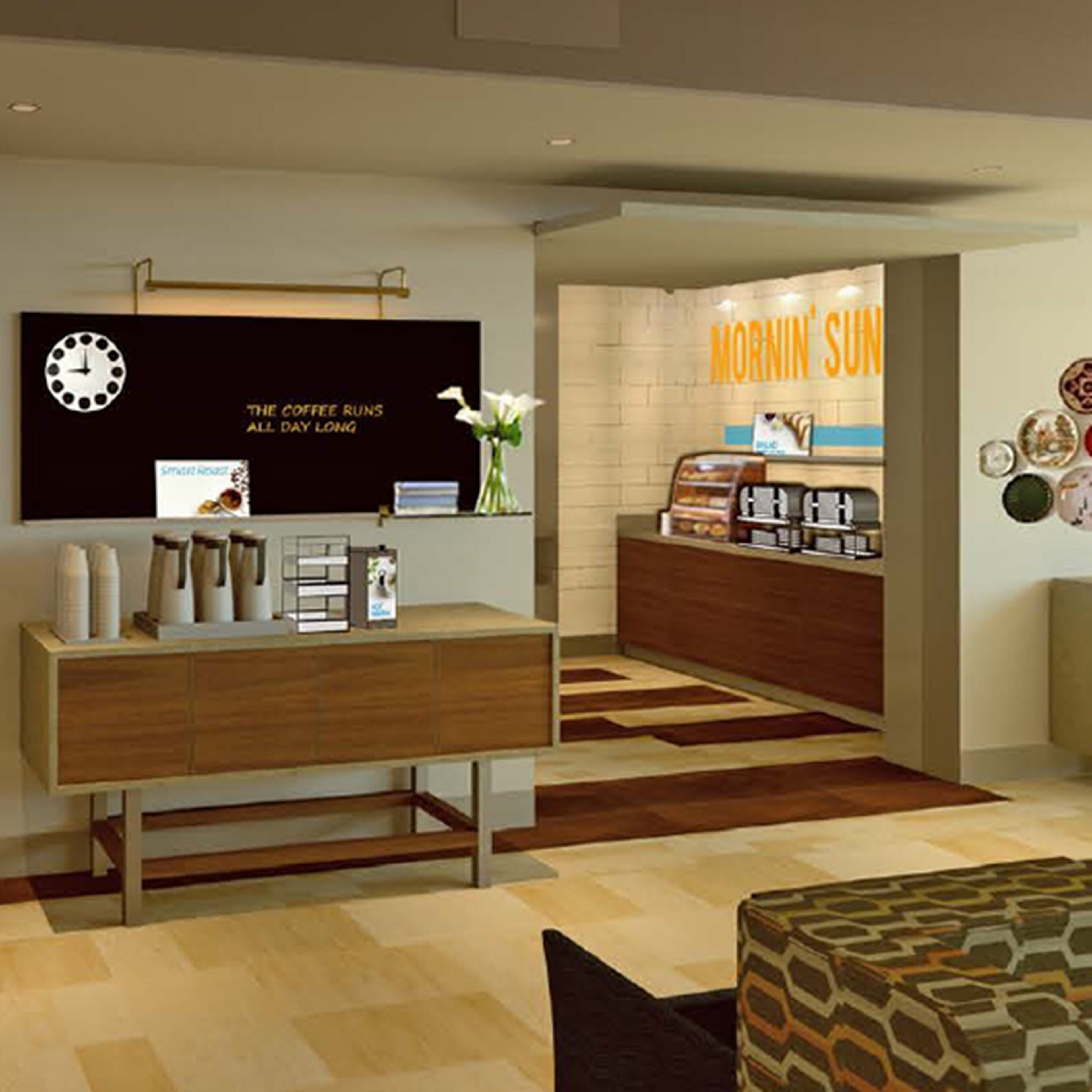 Free daily buffet breakfast