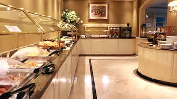 Daily buffet breakfast for a fee