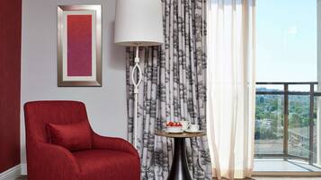 Luxe beddengoed, een kluis op de kamer, verduisterende gordijnen