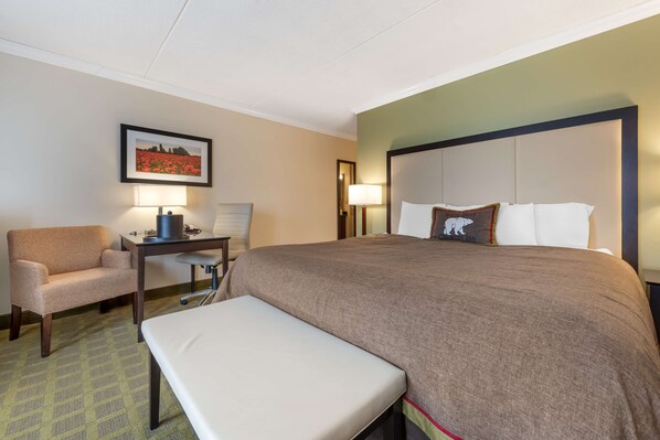 Hypo-allergenic bedding, pillow-top beds, in-room safe, laptop workspace