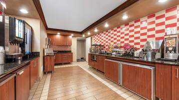 Free daily buffet breakfast