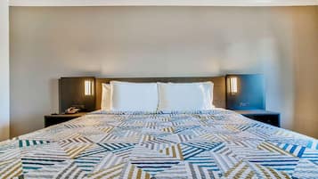 Een laptopwerkplek, gratis wifi, beddengoed