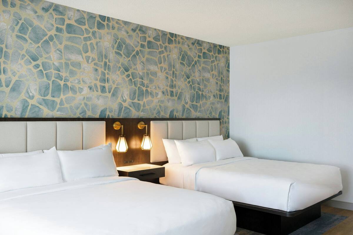 Room, 2 Queen Beds | Premium bedding, down duvets, desk, blackout curtains