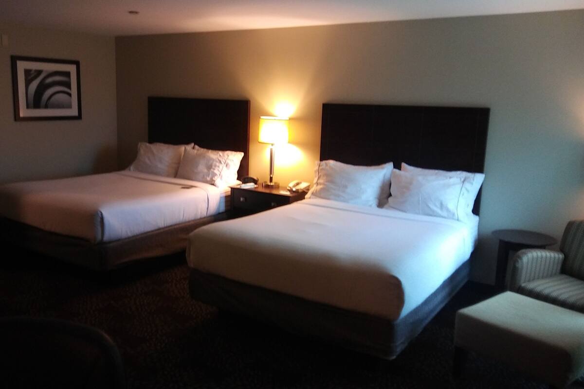 standard room, 2 queen beds | premium bedding, desk, blackout curtains, iron/ironing board