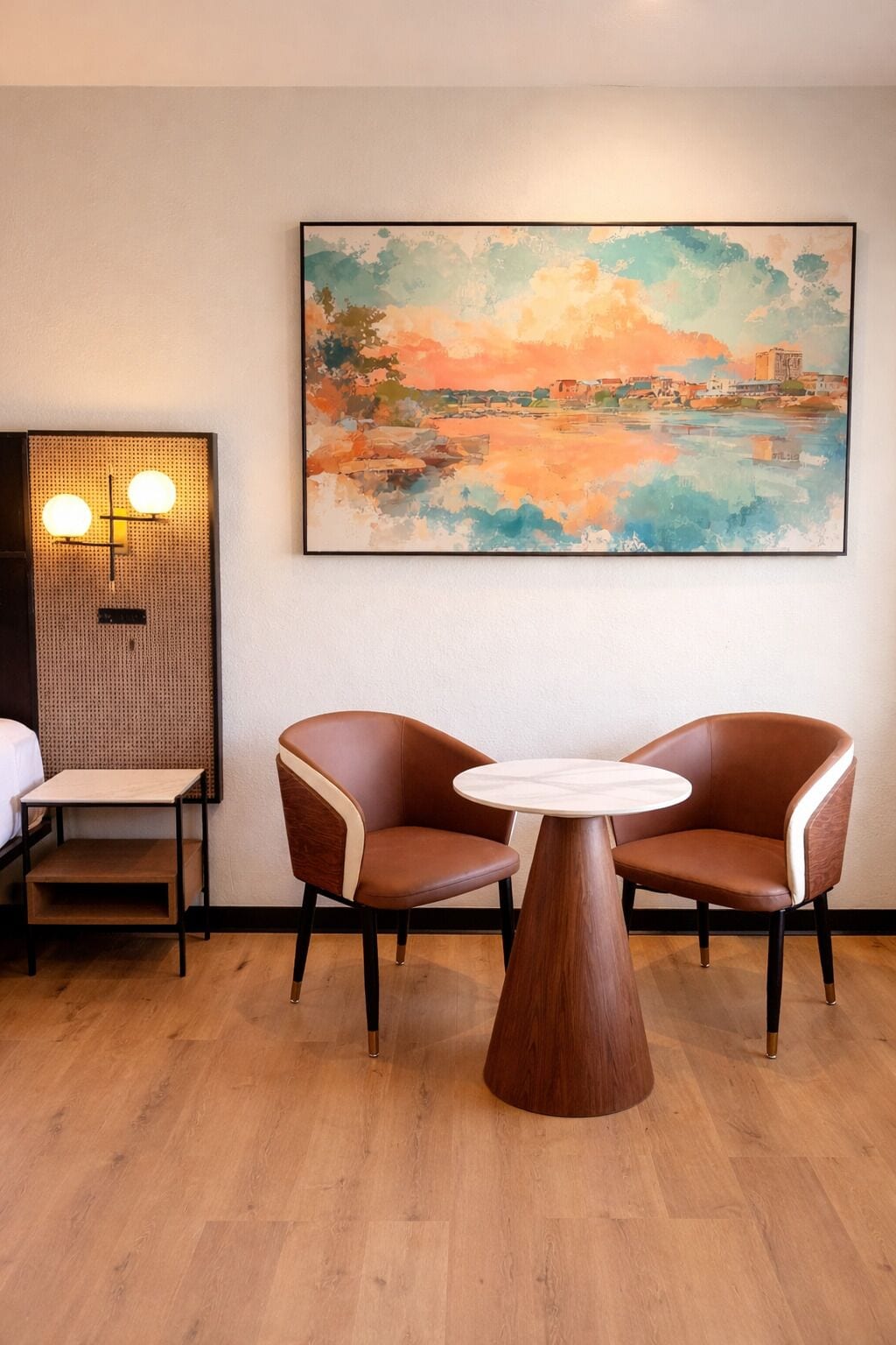 Rom – executive, 1 kingsize-seng | Sengetøy av topp kvalitet, senger med overmadrass og skrivebord