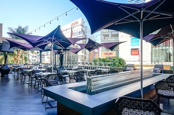 Patio, balcany or terrace at E-Central Downtown Los Angeles Hotel
