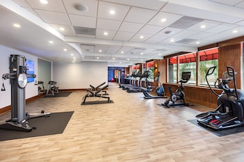 Fitness studio at E-Central Downtown Los Angeles Hotel