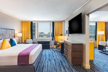 65-inch LCD TV with digital channels, TV, Netflix at E-Central Downtown Los Angeles Hotel