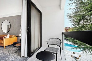 Suite exécutive, 1 chambre | Literie de qualité, coffre-fort, bureau, rideaux d’obscurcissement