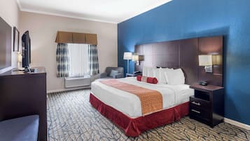 Chambre Standard, 1 très grand lit, non-fumeurs | Fer et planche à repasser, Wi-Fi gratuit, draps fournis