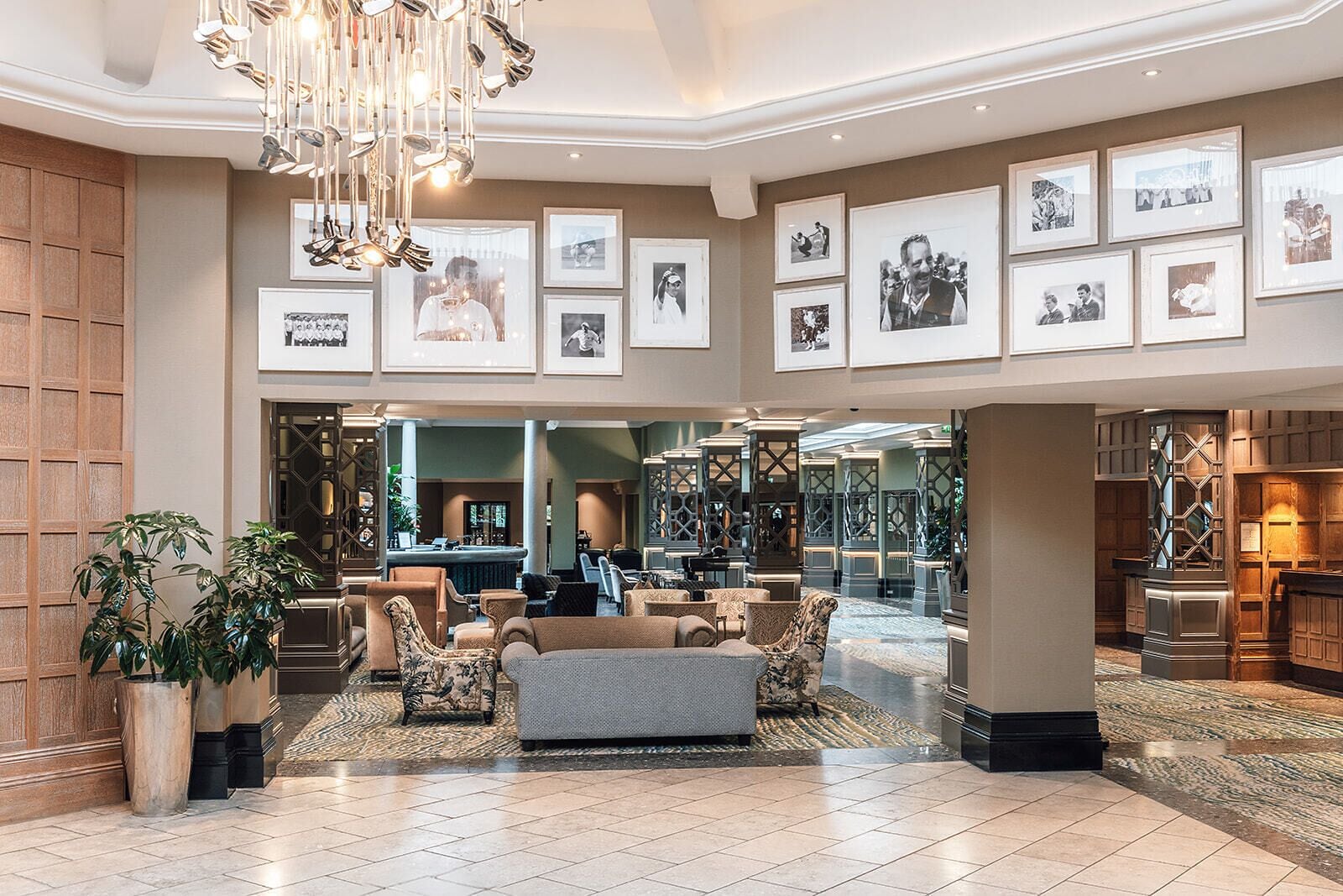 Sala de estar en el lobby