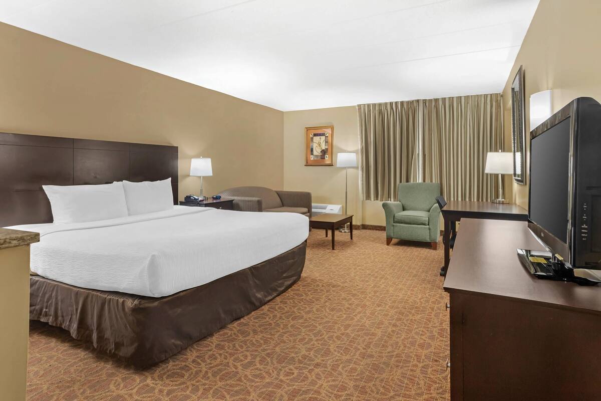 Standard Room, 1 King Bed with Sofa bed, Non Smoking | Desk, laptop workspace, blackout curtains, iron/ironing board