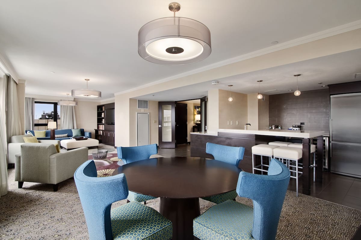Presidential Suite, 2 Bedrooms | Premium bedding, in-room safe, desk, laptop workspace