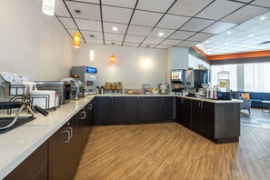 Free daily buffet breakfast 