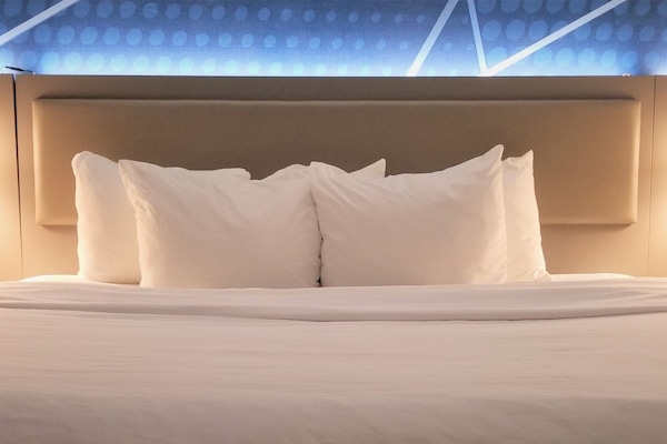 Desk, blackout curtains, iron/ironing board, rollaway beds