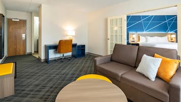 Desk, blackout curtains, iron/ironing board, rollaway beds