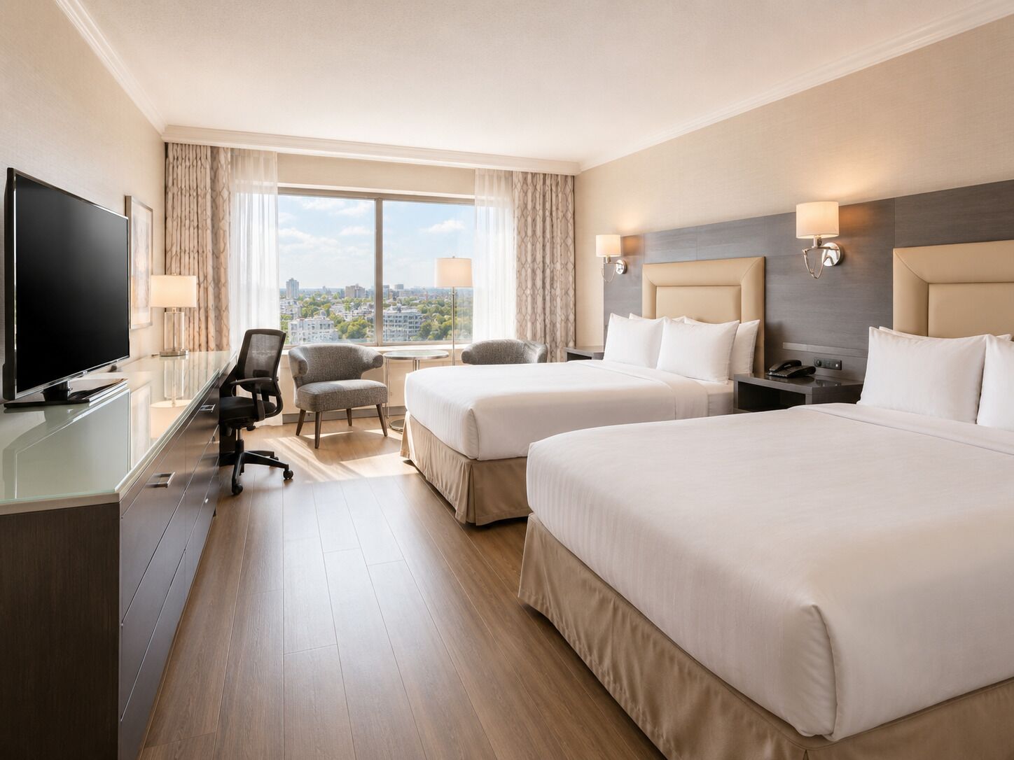 In-room safe, desk, blackout curtains, iron/ironing board