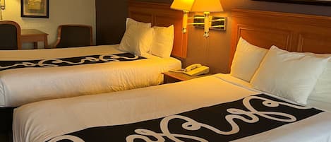 Room, 2 Double Beds | Premium bedding, iron/ironing board, free cribs/infant beds, free WiFi