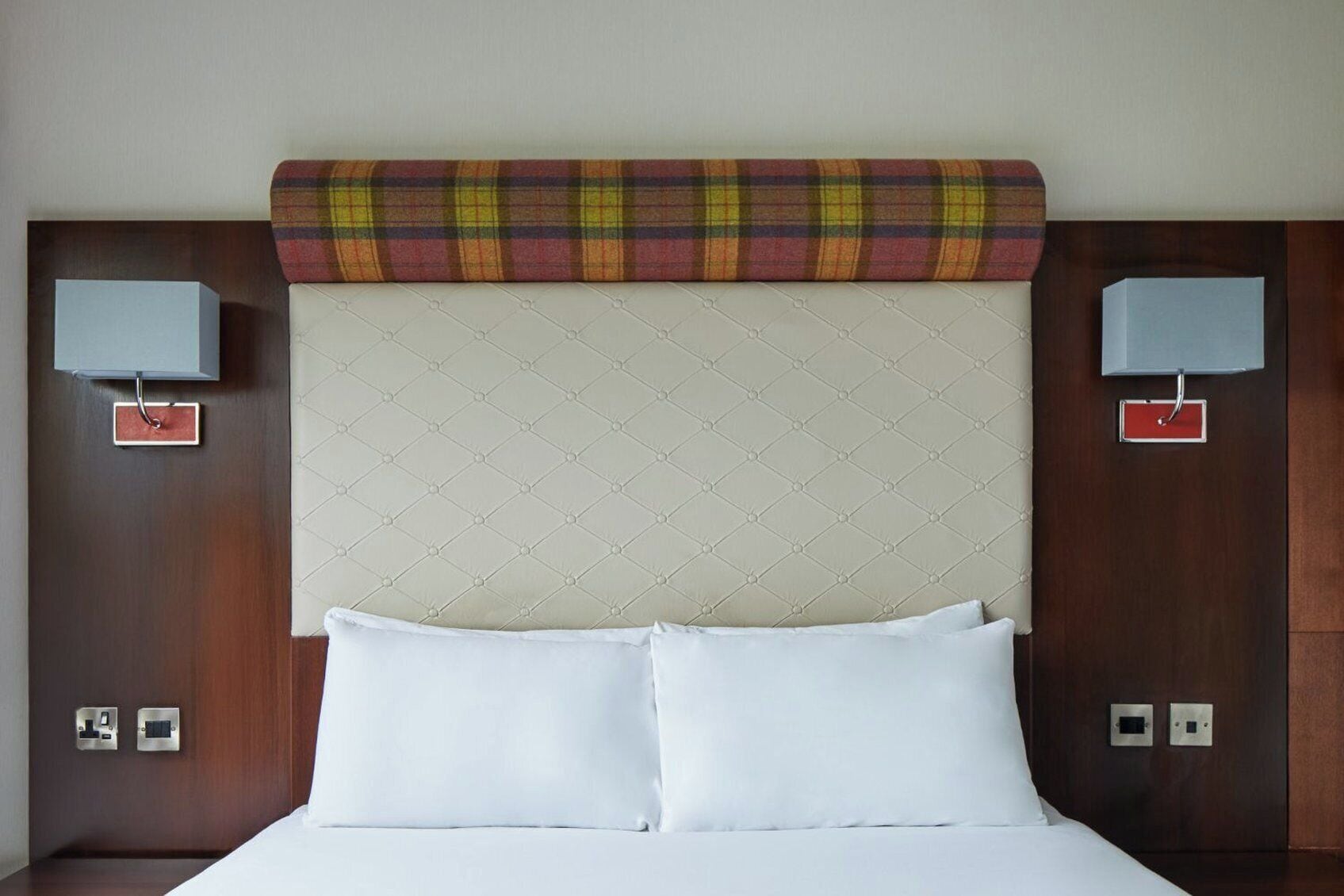 Hypo-allergenic bedding, desk, blackout drapes, iron/ironing board