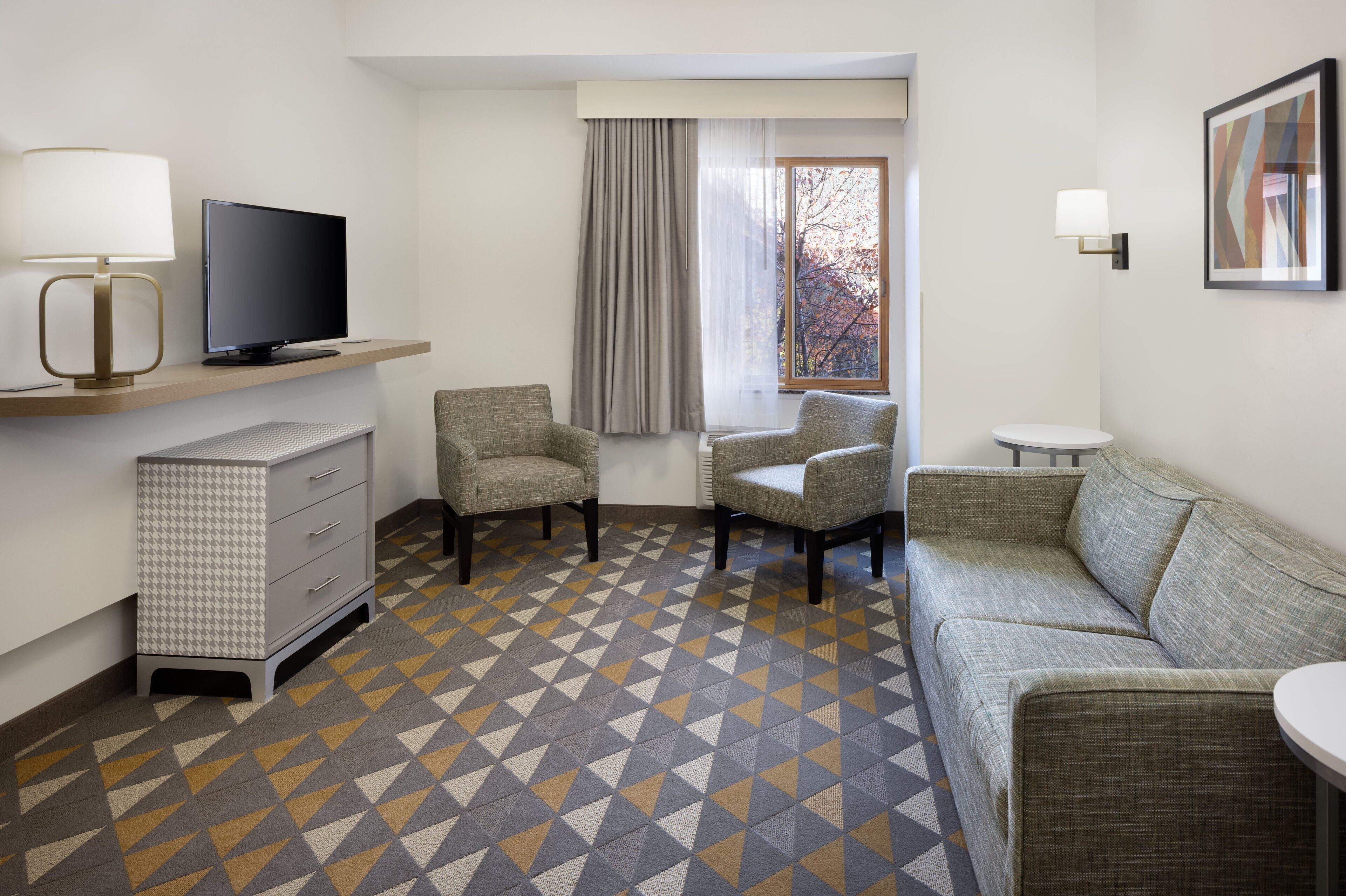 In-room safe, desk, blackout drapes, iron/ironing board