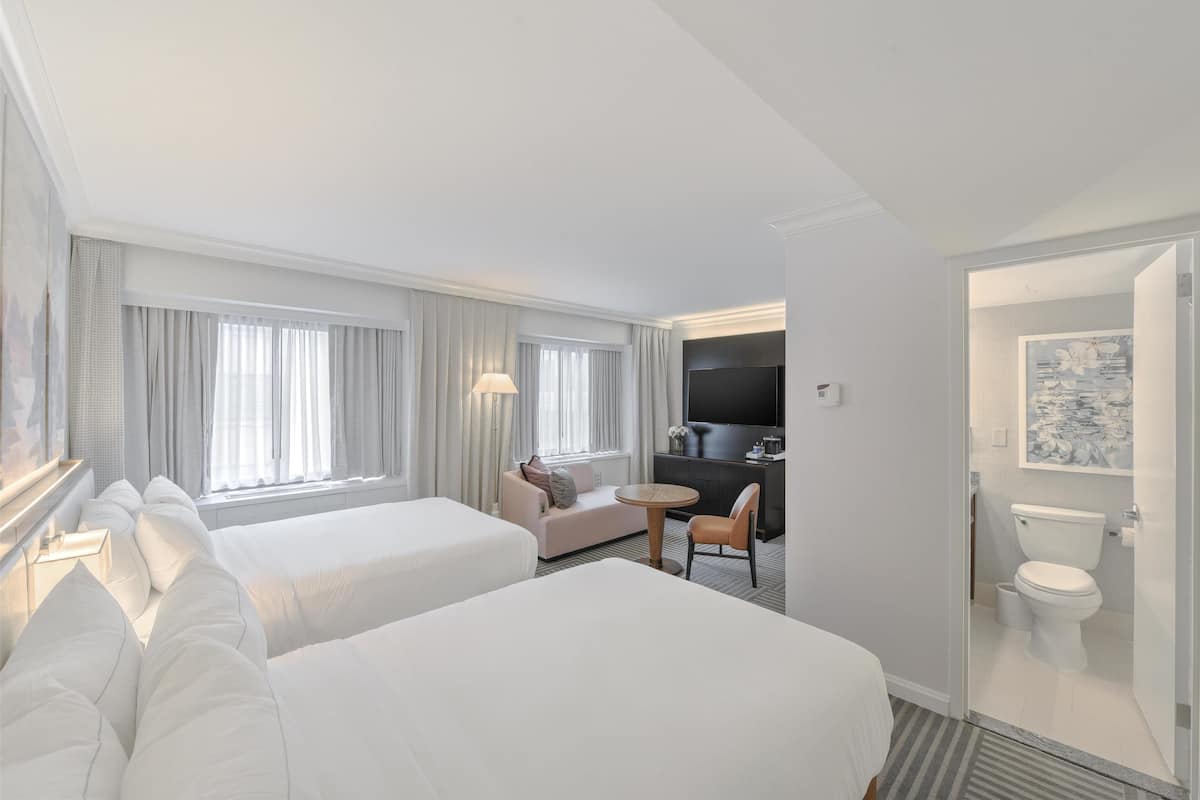 In-room safe, desk, laptop workspace, blackout drapes