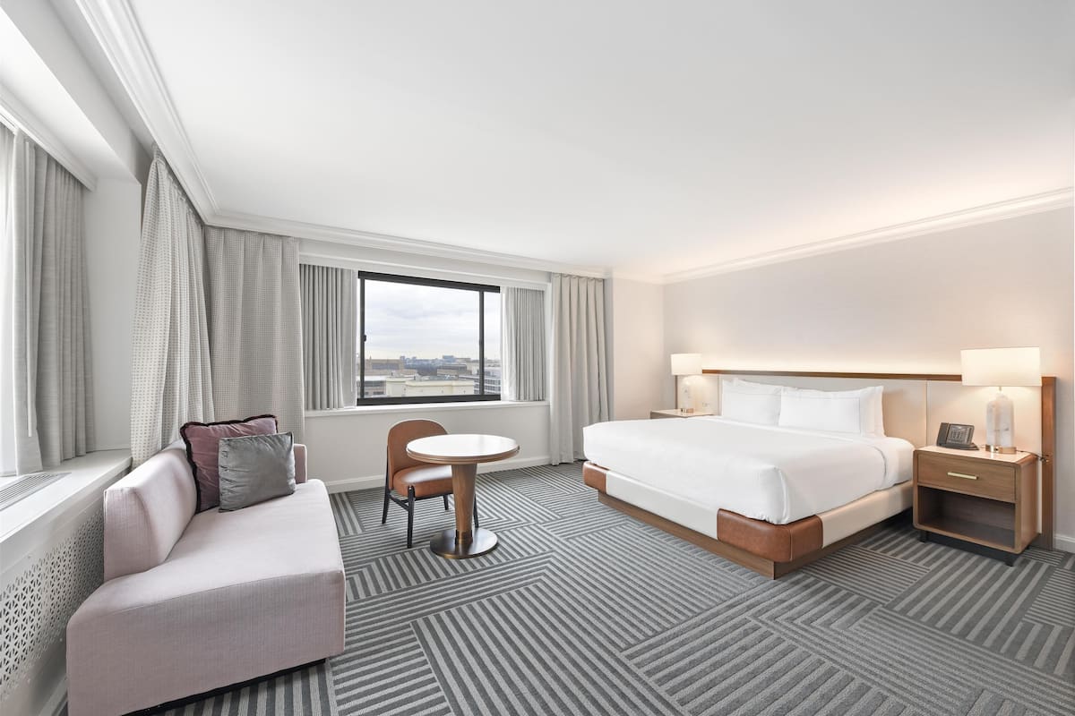 In-room safe, desk, laptop workspace, blackout drapes
