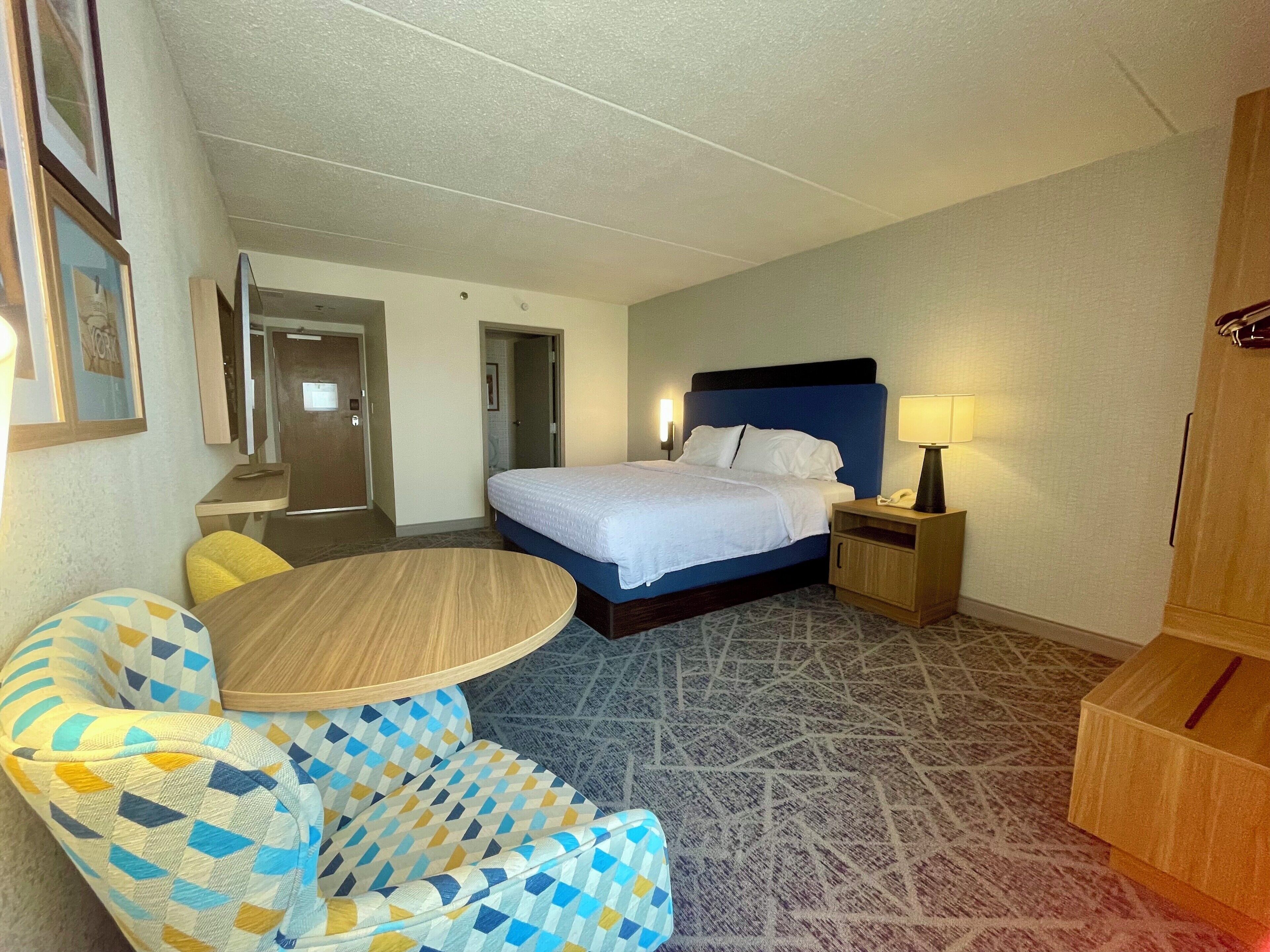 Premium bedding, pillowtop beds, in-room safe, desk