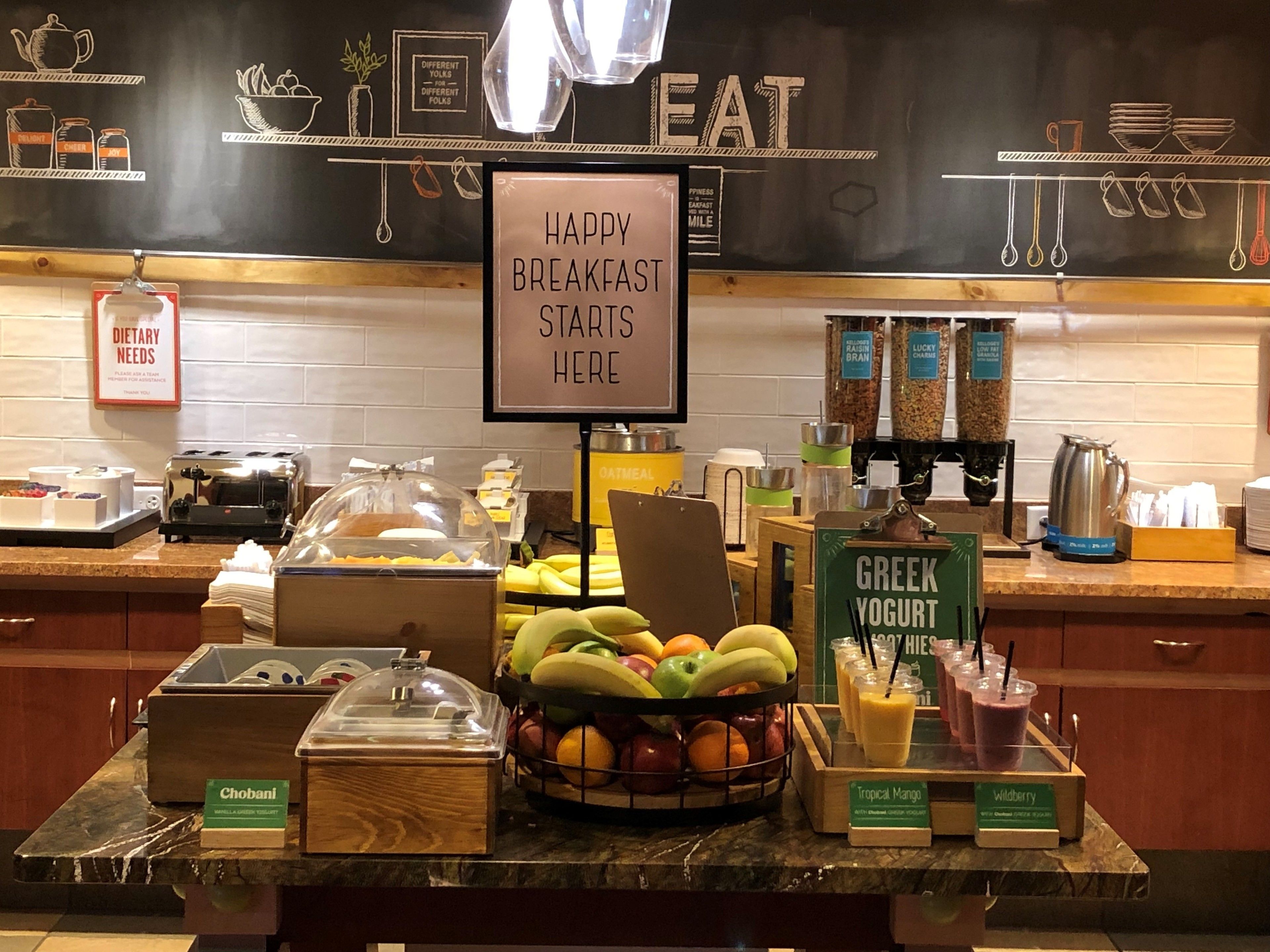 free daily buffet breakfast