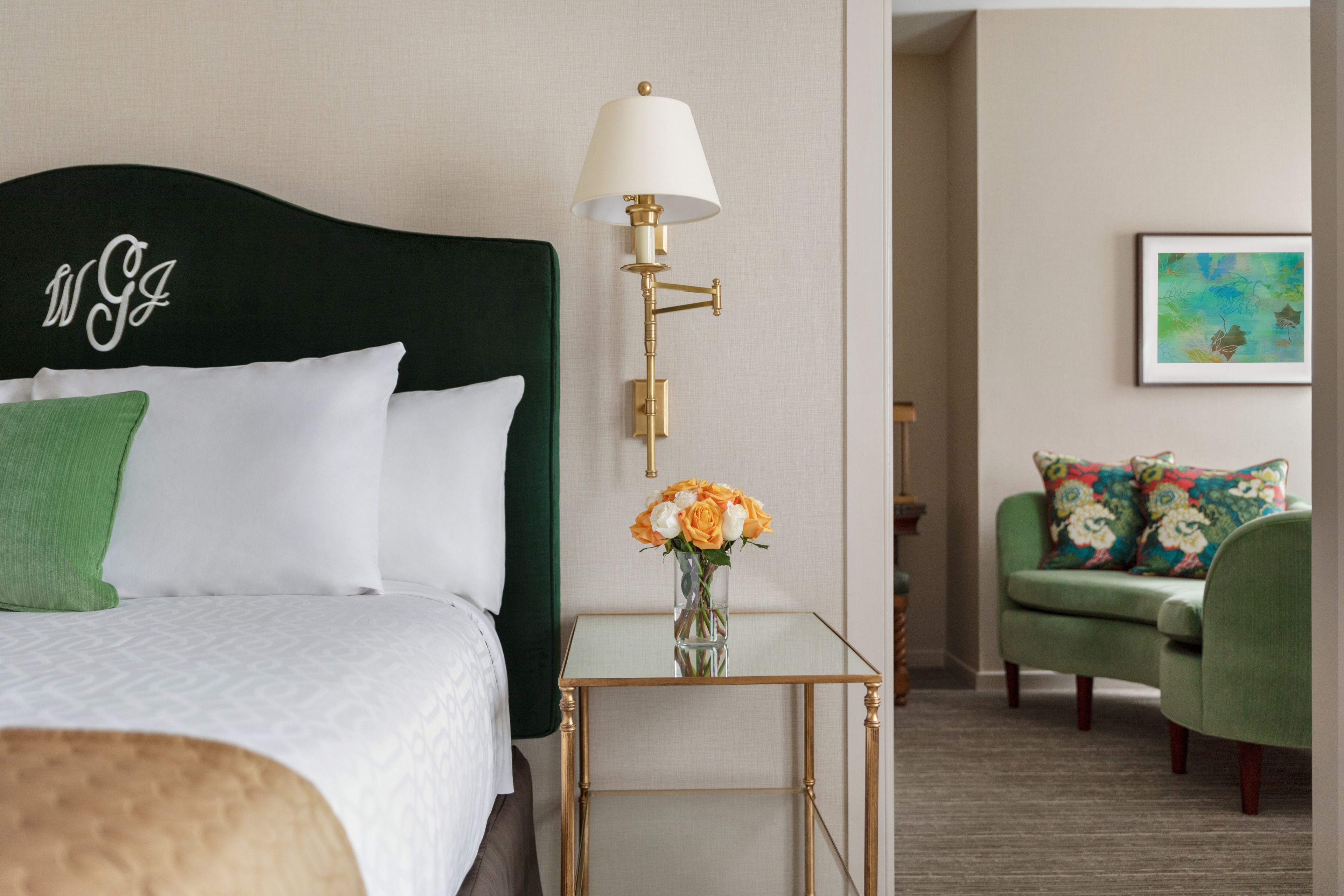 suite | premium bedding, desk, blackout curtains, iron/ironing board