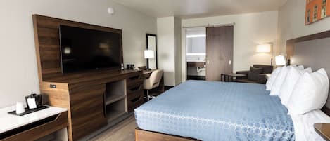 Escritorio, espacio para trabajar con laptop y wifi gratis