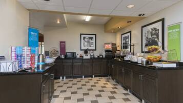 Free daily buffet breakfast