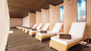 Couples treatment rooms, sauna, hot tub, steam room, Turkish bath