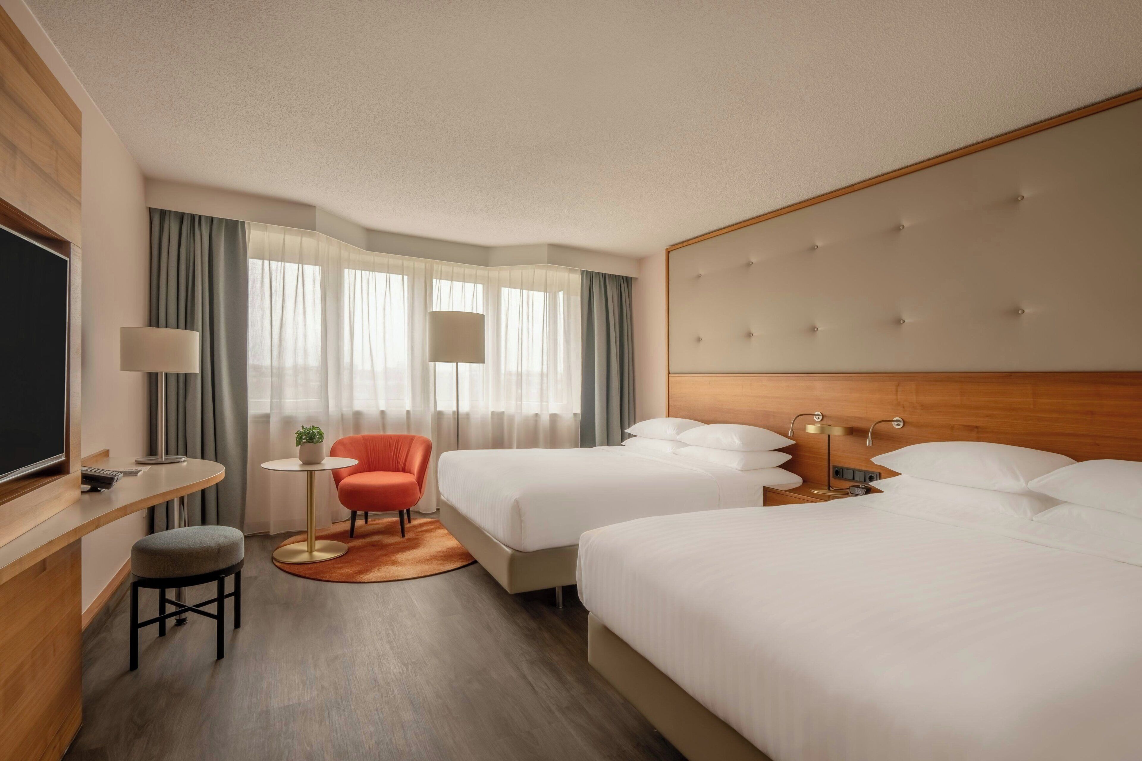 Superior Room, 2 Double Beds, Park View | Premium bedding, minibar, in-room safe, desk