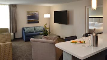 In-room safe, desk, blackout curtains, iron/ironing board