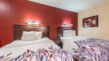 Deluxe Room, 2 Double Beds (Smoke Free) | In-room safe, desk, blackout drapes, free cribs/infant beds