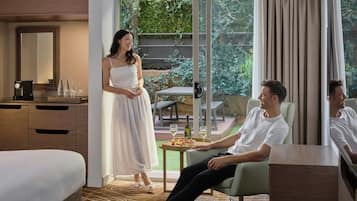 Premium bedding, down duvets, pillow-top beds, minibar