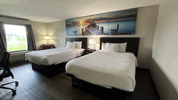 In-room safe, desk, iron/ironing board, free cribs/infant beds