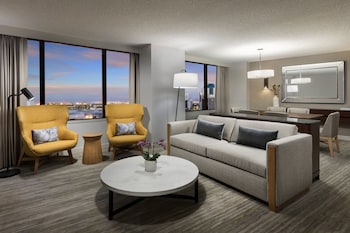 Room, 1 King Bed with Sofa bed | In-room safe, desk, laptop workspace, blackout drapes at The Westin Long Beach