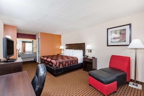 Standard Room, 1 King Bed | Desk, iron/ironing board, free cribs/infant beds, rollaway beds - Days Inn by Wyndham Pearl/Jackson Airport (Pearl)