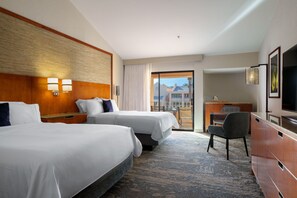 A hotel room with two beds, a desk, a chair, and a TV. - The Westin Rancho Mirage Golf Resort & Spa (Rancho Mirage)