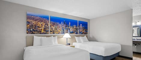 Room, 2 Queen Beds, Non Smoking | Desk, blackout drapes, free WiFi, bed sheets