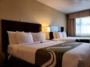 Standard Room, 2 Queen Beds, Non Smoking | Desk, laptop workspace, blackout curtains, iron/ironing board - Quality Inn & Suites Vancouver - Hazel Dell (Vancouver)