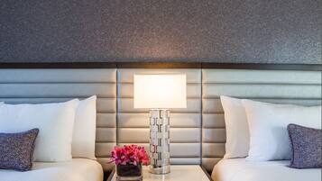 Premium bedding, pillow-top beds, in-room safe, desk