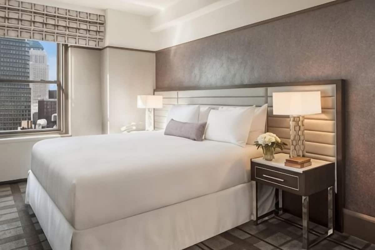 Premium bedding, pillow-top beds, in-room safe, desk