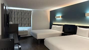 Standard Room, 2 Queen Beds, Accessible, Non Smoking | Free WiFi, bed sheets