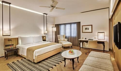 In-room safe, desk, iron/ironing board, free cribs/infant beds