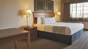 Room, 1 King Bed, Accessible, Non Smoking | Premium bedding, desk, iron/ironing board, free cots/infant beds