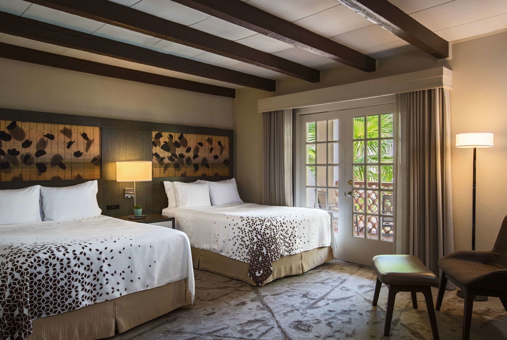 Premium bedding, pillowtop beds, in-room safe, desk