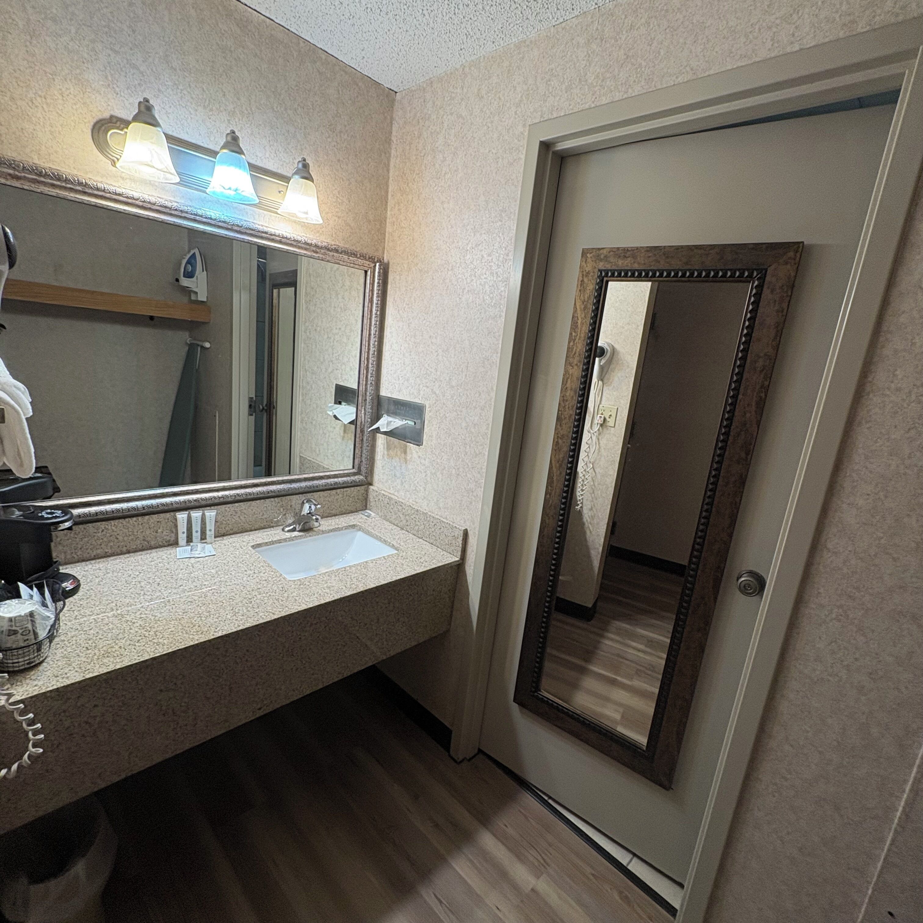 standard single room, 1 king bed | bathroom | combined shower/bathtub, free toiletries, towels